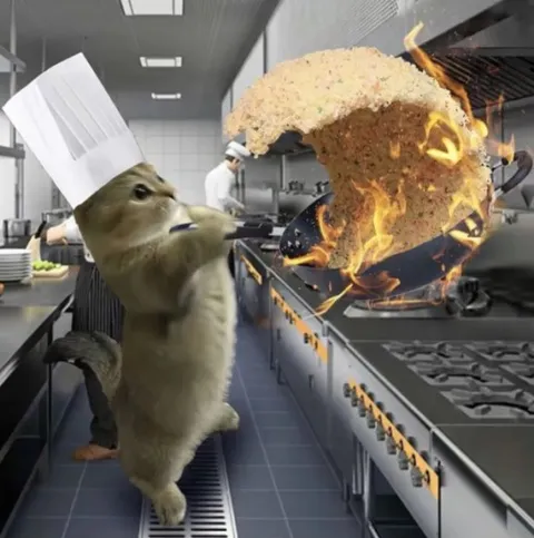 Шеф готовит с огоньком