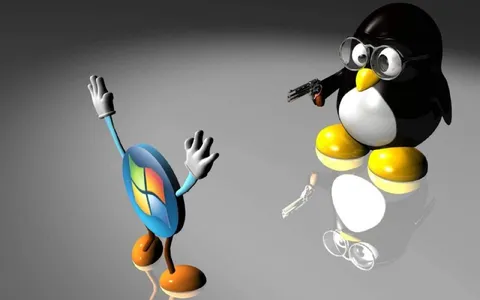Тукс заставляет Windows сдаться
