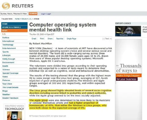 Computer Operating System Mental Health Link