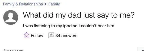 What Did My Dad Just Say