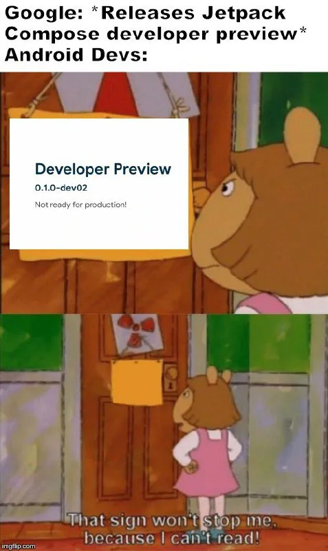 Developer Preview Can't Stop Me