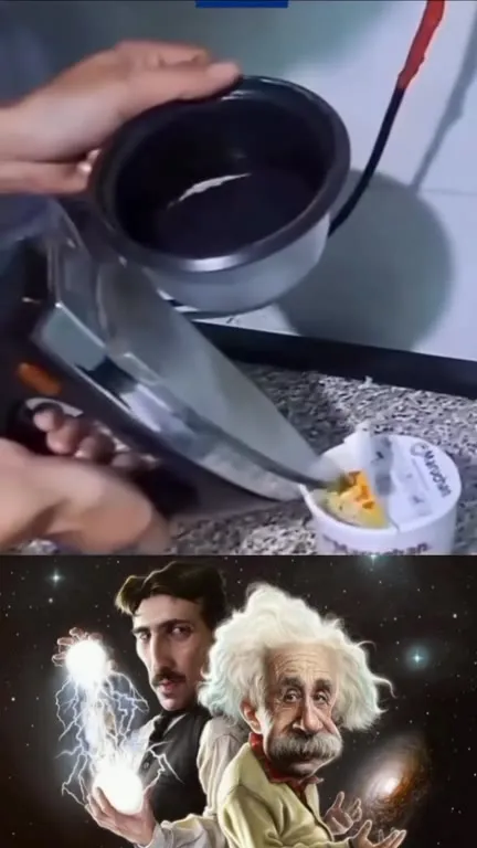 Tesla and Einstein Cook Instant Noodles