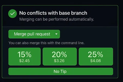 GitHub Merge With Tip