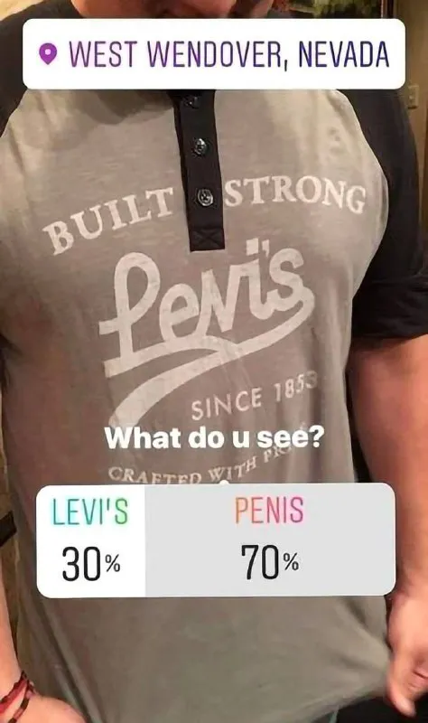 Levi's Shirt Penis Poll
