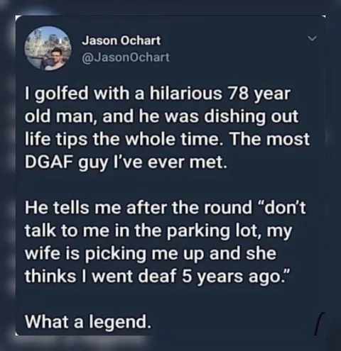 The Deaf Golfer Legend