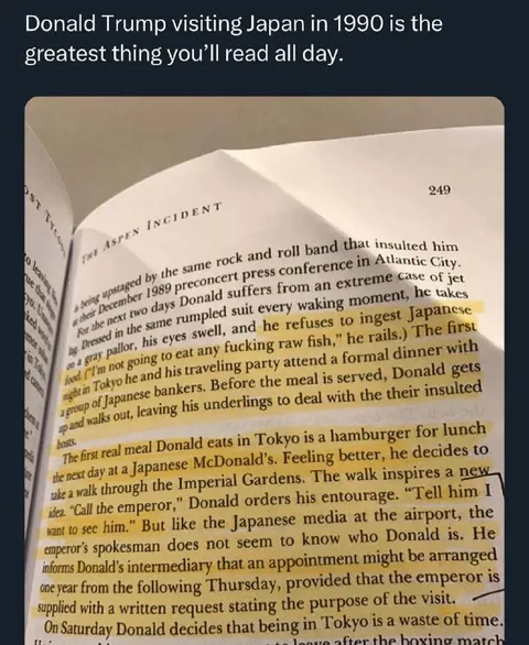 Donald Trump’s 1990 Japan Visit