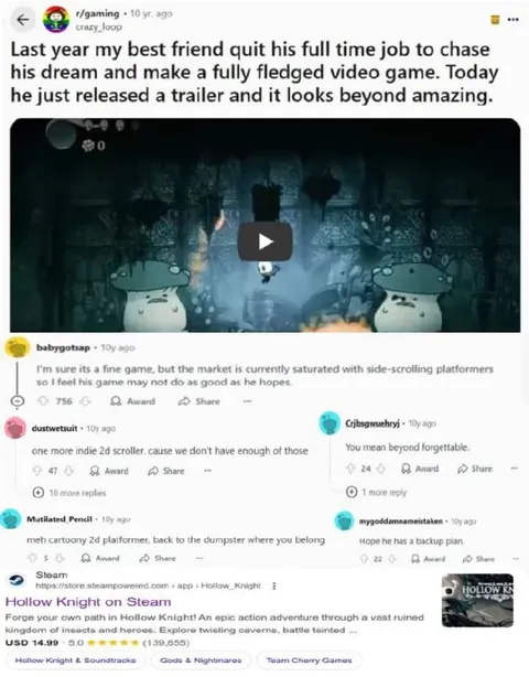 Beyond Amazing Hollow Knight Trailer