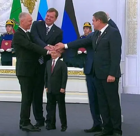 Маленький Путин на встрече
