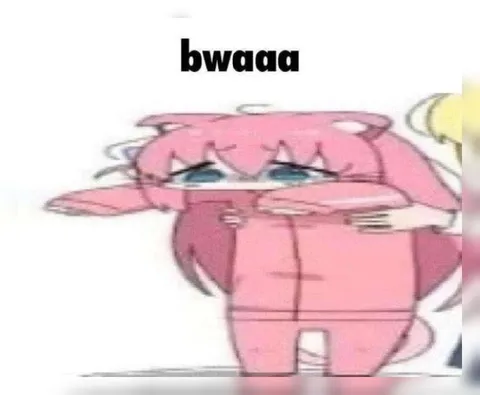 Crying Pink Hug Reaction
