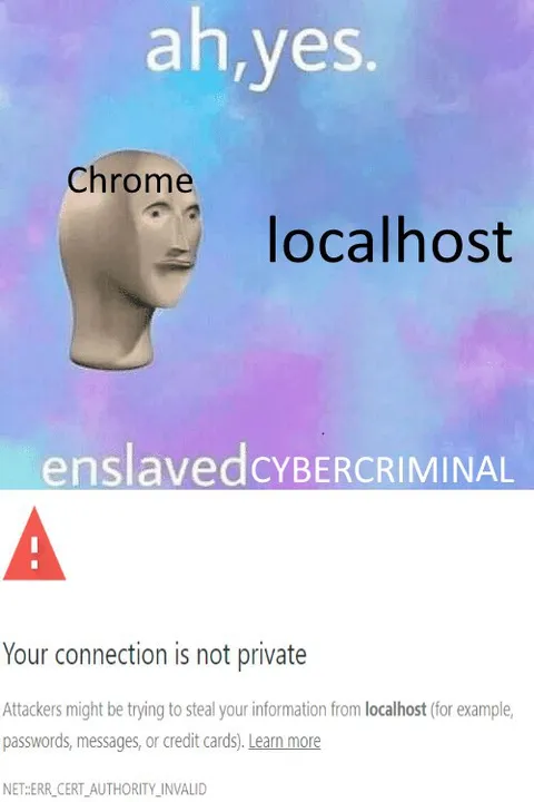 Ah Yes, Localhost Certificate Error