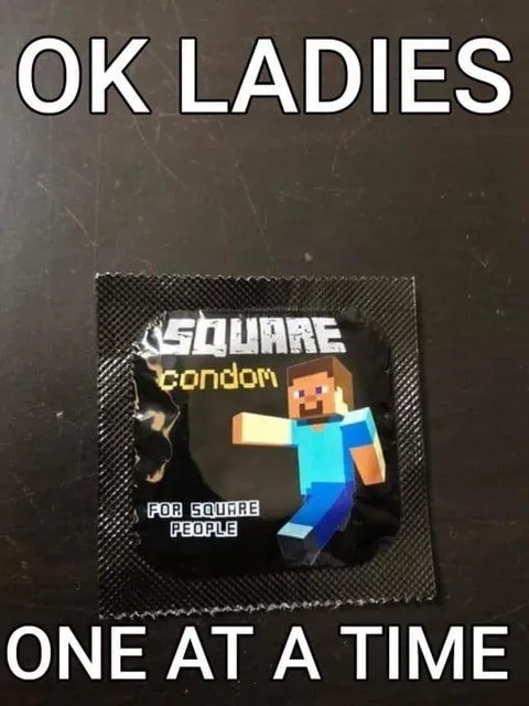 Square Condom One at a Time