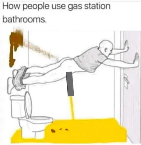 How People Use Gas Station Bathrooms