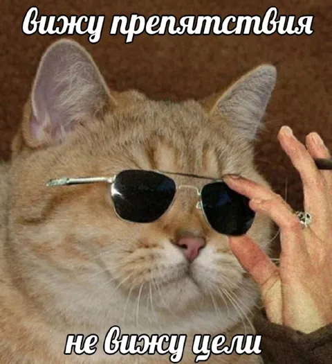 Вижу препятствия, не вижу цели