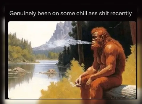 Bigfoot Living the Chill Life