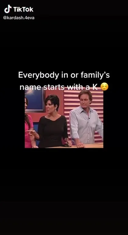 Everybody in the Family Starts With K