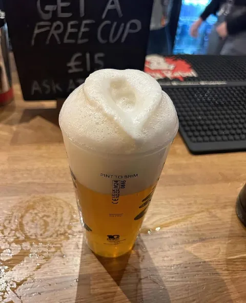 Free Cup With Pint