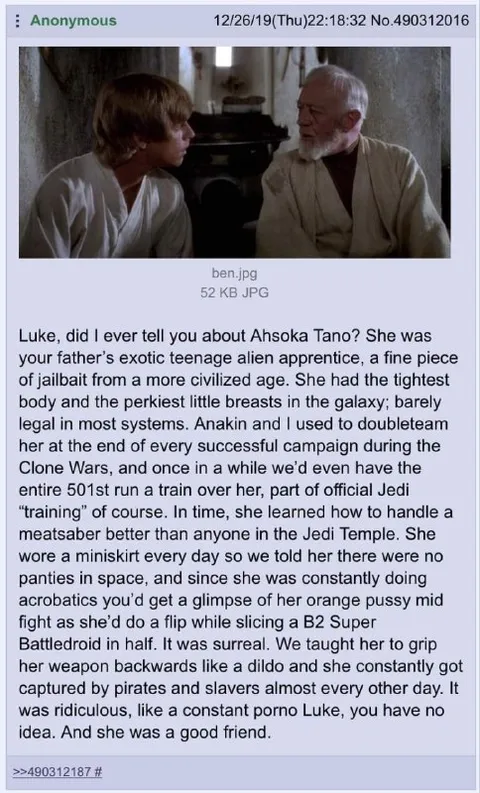 Luke, Did I Ever Tell You About Ahsoka?