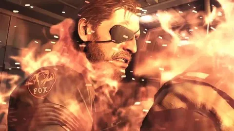 Venom Snake Surrounded by Fire