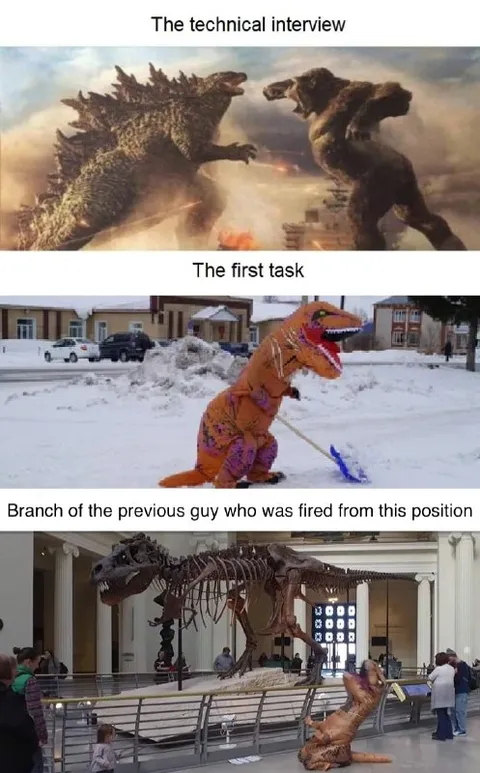 Technical Interview Dinosaur Job