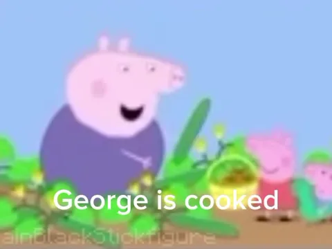 George Is Cooked by His Dinosaur