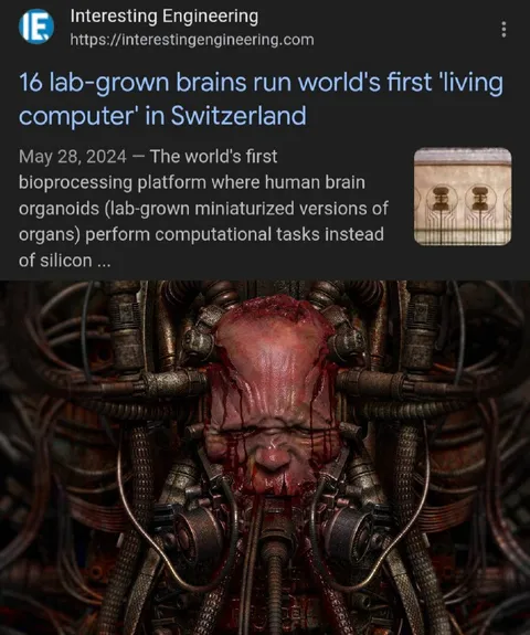 Lab-Grown Brain Computer