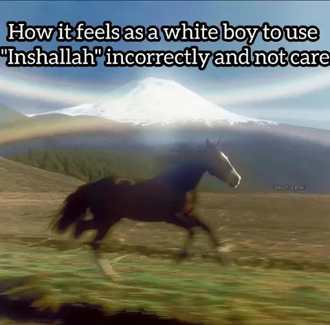 White Boy Says Inshallah Wrong