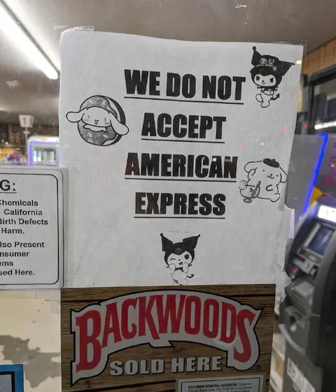 American Express Not Accepted