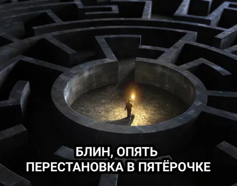 Перестановка в Пятёрочке