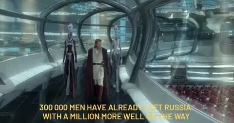 300,000 Men Have Left Russia