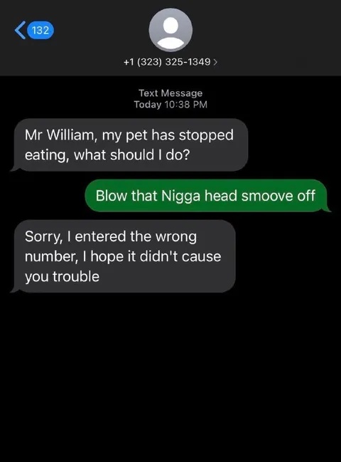 Wrong Number Pet Advice