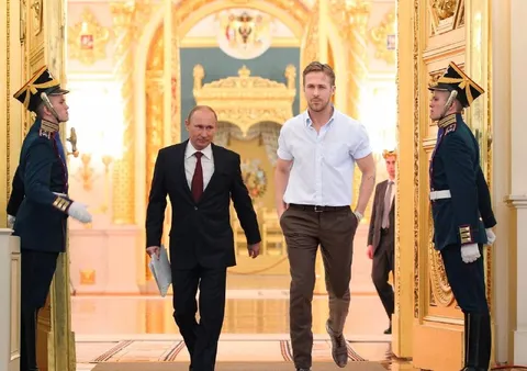 Путин и Райан Гослинг идут вместе