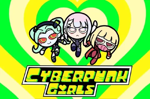 Cyberpunk Girls Chibi Trio