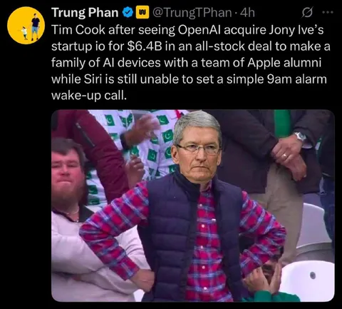 Tim Cook Sees OpenAI Acquire Jony Ive