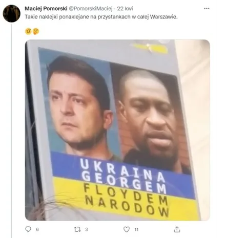 Ukraina Georgiem Floydem Narodów