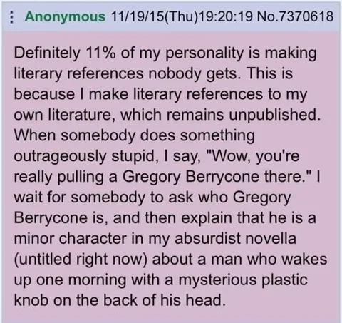 Literary References Nobody Gets
