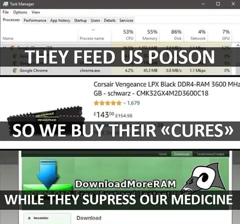 They Feed Us Poison RAM Meme