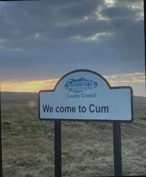 We Come to Cum Sign