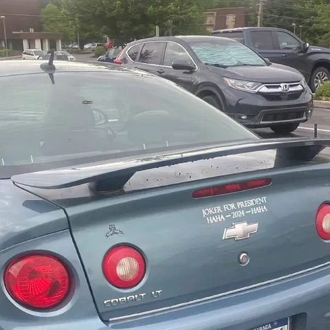 Joker for President Car Sticker