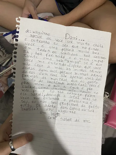Carta para Dani muito chata