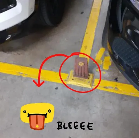 Car Wheel Stopper Goes BLEEEE
