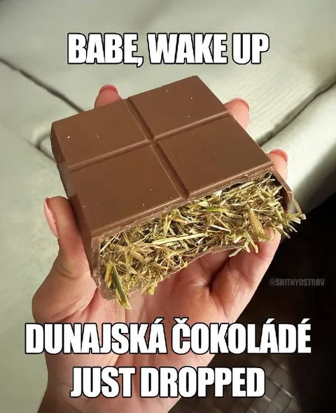 Dunajská čokoláda s trávou