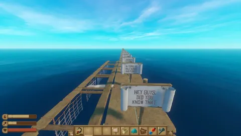 Raft Signs Leading to Nowhere