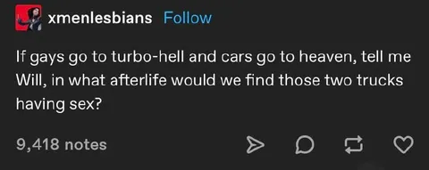Turbo-Hell Truck Afterlife Joke