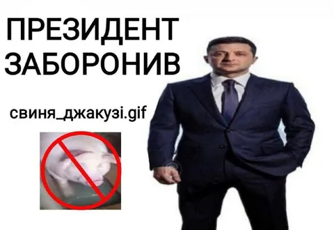 Президент запретил свинью в джакузи