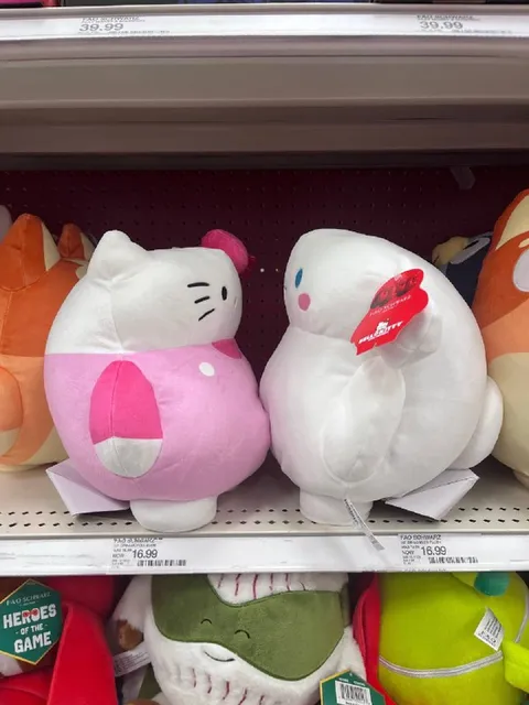 Hello Kitty Plushies Caught Kissing