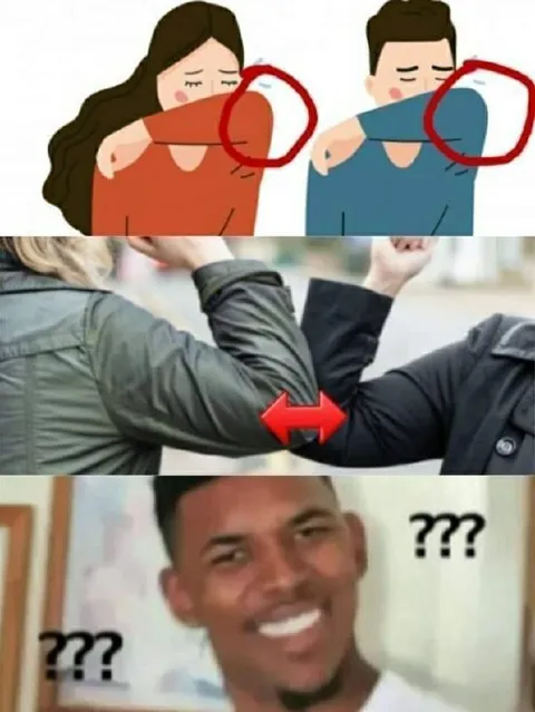 Непонятный жест локтями