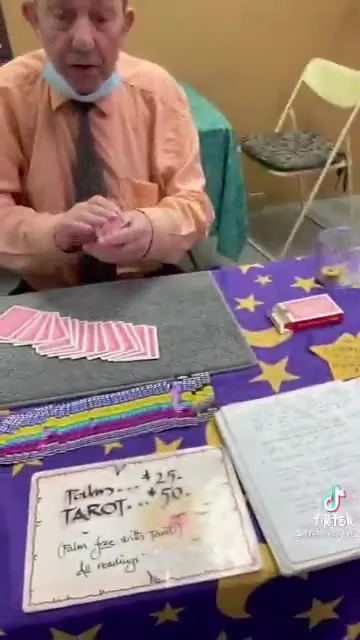 Tarot Reader Deals Cards