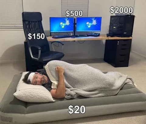 Cheap Bed Expensive Setup