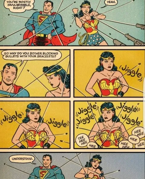 Superman Questions Wonder Woman's Bracelets