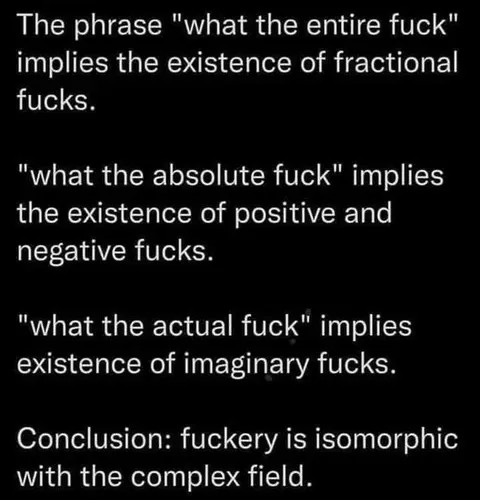 Fuckerery Isomorphic With Complex Field